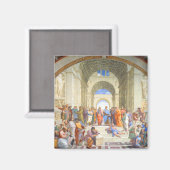 Raphael's School of Athens (Plato und Aristoteles) Magnet (Vorderseite/Rückseite)