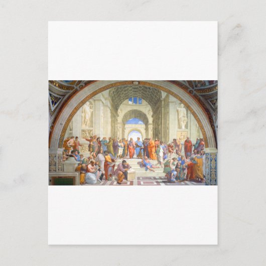 Raphael's School of Athens (Plato und Aristoteles) Postkarte (Vorderseite)