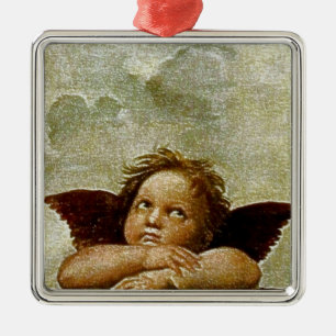 Raphaels "Sistina-Madonna" Detail (circa 1513) Ornament Aus Metall
