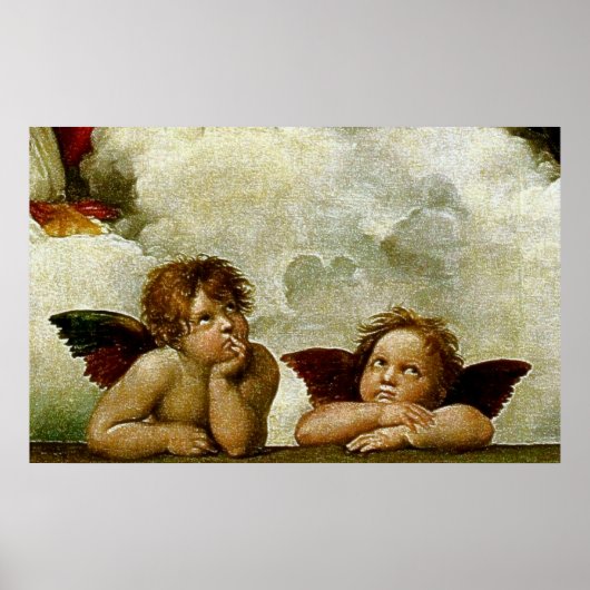 Raphael's "Sistine Madonna" (ca. 1513) (Detail) Poster (Vorne)