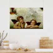 Raphael's "Sistine Madonna" (ca. 1513) (Detail) Poster (Küche)
