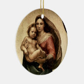 Raphaels "Sixtinische Madonna" Detail (ca. 1513) Keramik Ornament (Rechts)