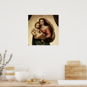 Raphaels "Sixtinische Madonna" Detail (ca. 1513) Poster (Küche)
