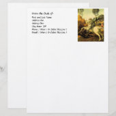 Raphael's "St. George and the Dragon" (ca. 1505) Briefbogen (Vorne/Hinten)