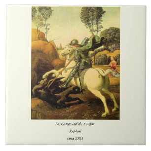 Raphael's "St. George and the Dragon" (ca. 1505) Fliese