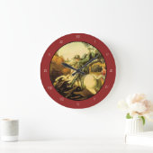 Raphael's "St. George and the Dragon" (ca. 1505) Große Wanduhr (Zuhause)