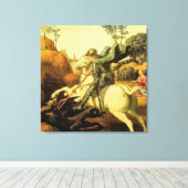 Raphael's "St. George and the Dragon" (ca. 1505) Leinwanddruck (Insitu (Holzboden))