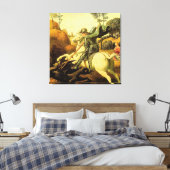 Raphael's "St. George and the Dragon" (ca. 1505) Leinwanddruck (Insitu (Schlafzimmer))