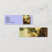 Raphael's "St. George and the Dragon" (ca. 1505) Mini Visitenkarte (Vorne/Hinten)