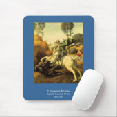 Raphael's "St. George and the Dragon" (ca. 1505) Mousepad (Mit Mouse)