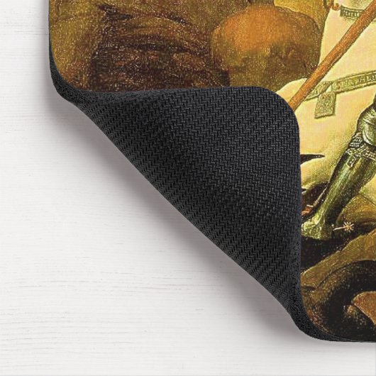 Raphael's "St. George and the Dragon" (ca. 1505) Mousepad (Ecke)