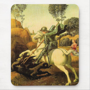 Raphael's "St. George and the Dragon" (ca. 1505) Mousepad