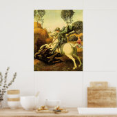 Raphael's "St. George and the Dragon" (ca. 1505) Poster (Küche)