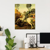 Raphael's "St. George and the Dragon" (ca. 1505) Poster (Heimbüro)
