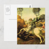 Raphael's "St. George and the Dragon" (ca. 1505) Postkarte (Vorne/Hinten)