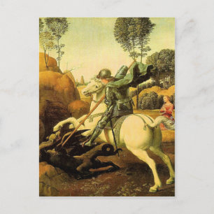 Raphael's "St. George and the Dragon" (ca. 1505) Postkarte
