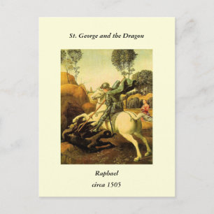 Raphael's "St. George and the Dragon" (ca. 1505) Postkarte