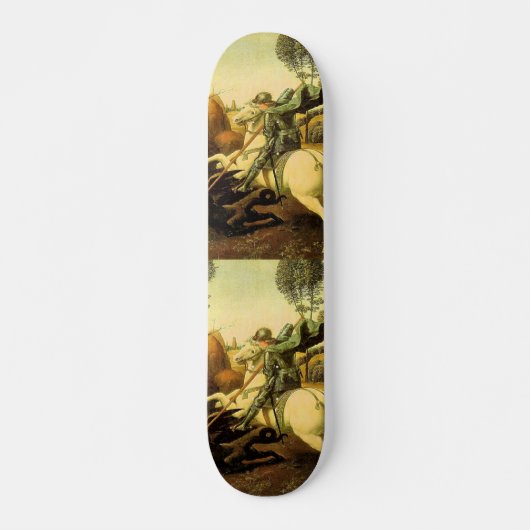 Raphael's "St. George and the Dragon" (ca. 1505) Skateboard (Vorne)