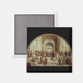 Raphael's "The School of Athens" (ca. 1511) Magnet (Vorderseite/Rückseite)