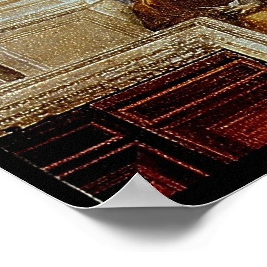 Raphael's "The School of Athens" (ca. 1511) Poster (Ecke)