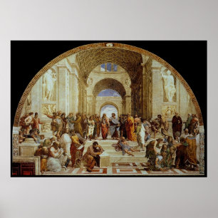 Raphael's "The School of Athens" (ca. 1511) Poster