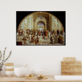 Raphael's "The School of Athens" (ca. 1511) Poster (Küche)