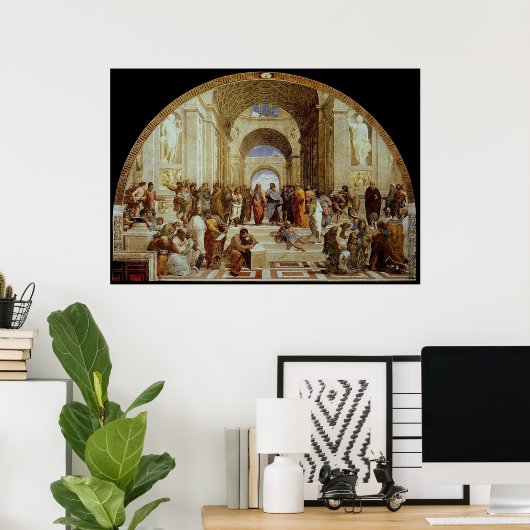 Raphael's "The School of Athens" (ca. 1511) Poster (Heimbüro)