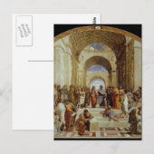 Raphael's "The School of Athens" (ca. 1511) Postkarte (Vorne/Hinten)