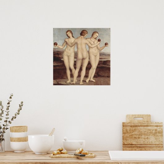Raphael's Three Graces Poster Print (Küche)