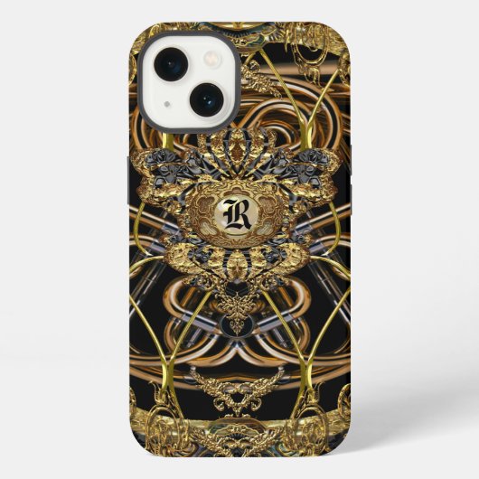 Raphconstance Elegant 6/6s Barock Chic Monogramm iPhone Hülle (Rückseite)