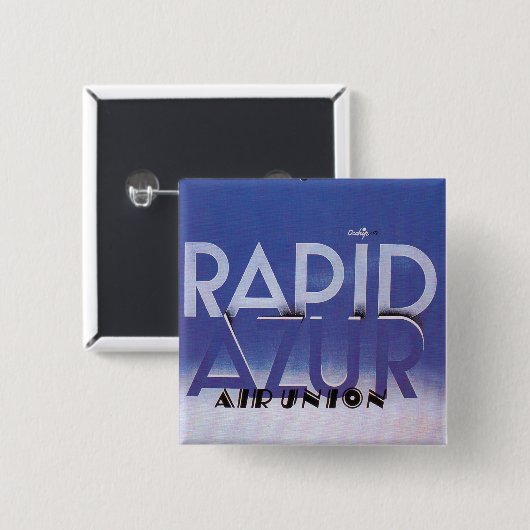 Rapid Azur Button (Vorne & Hinten)