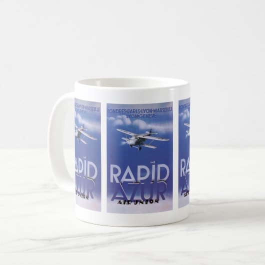 Rapid Azur Kaffeetasse (Vorderseite Links)