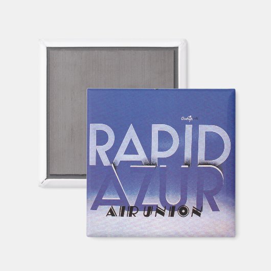 Rapid Azur Magnet (Vorderseite/Rückseite)