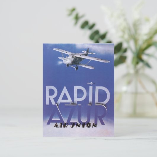 Rapid Azur Postkarte (Stehend Vorderseite)