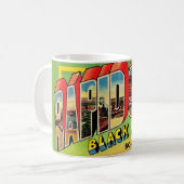 Rapid City SD Greetings Postcard Mug Kaffeetasse (Vorderseite Links)
