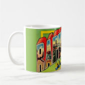 Rapid City SD Greetings Postcard Mug Kaffeetasse (Links)