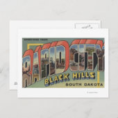 Rapid City, South Dakota - Große Briefmarkenszenen Postkarte (Vorne/Hinten)