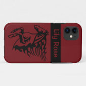 Rapid Red Pony Horse Bronco Case-Mate iPhone Hülle (Rückseite (Horizontal))
