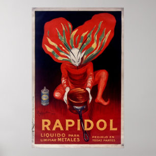 Rapidol, Metallpolnische spanische Werbung Poster