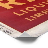 Rapidol, spanisch-metallische Werbung in Polen Poster (Ecke)