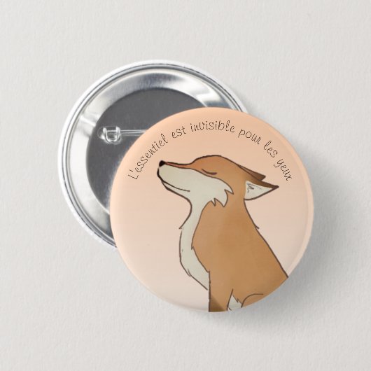 Raposa Pequeno Príncipe Button (Vorne & Hinten)