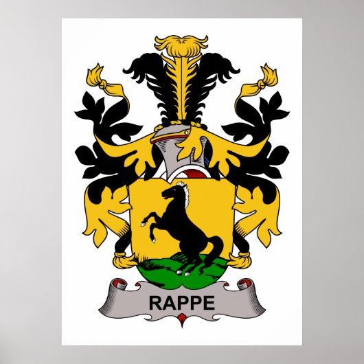 Rappe Familienwappen Poster (Vorne)