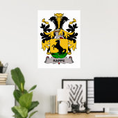 Rappe Familienwappen Poster (Heimbüro)