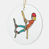 Rappelling Keramik Ornament (Links)