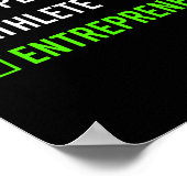 Rapper Athlete Entrepreneur Millionaire Motivation Poster (Ecke)