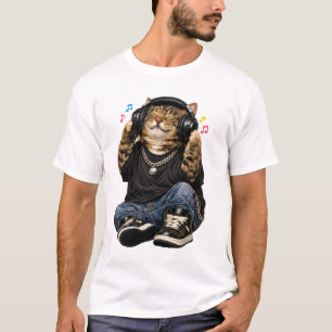 Rapper Cat Music T-Shirt
