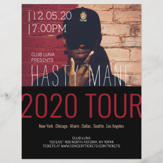 Rapper Concert Band Music Tour Flyer