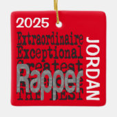 Rapper Extraordinaire CUSTOM Keramikornament (Vorderseite)