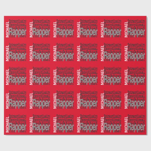 Rapper Extraordinaire Geschenkpapier (Flach)