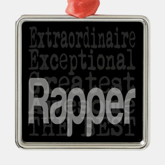 Rapper Extraordinaire Metal Ornament (Vorne)